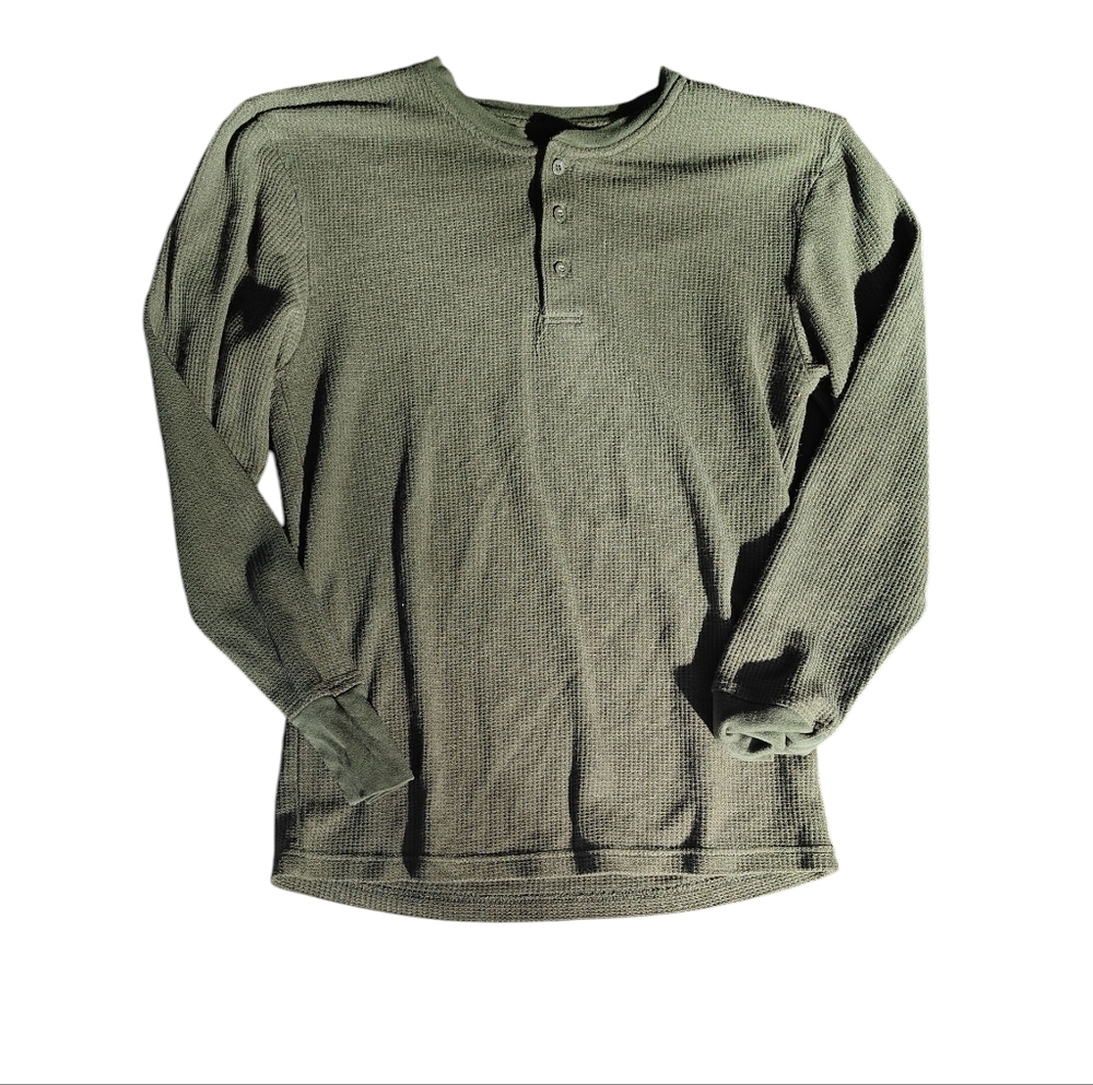 Joe Boxer Men's Forest Green Long Sleeve Henley